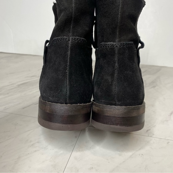 Franco Sarto Malina Black Suede Bootie 7M - Picture 4 of 14